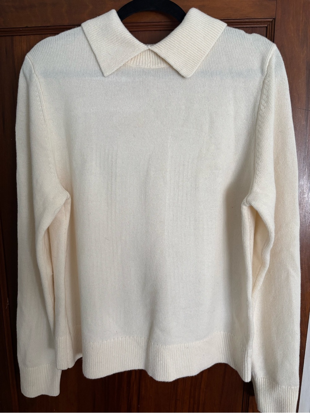 Babaton Cream Collared Women’s Sweater - Classic Knit Pullover